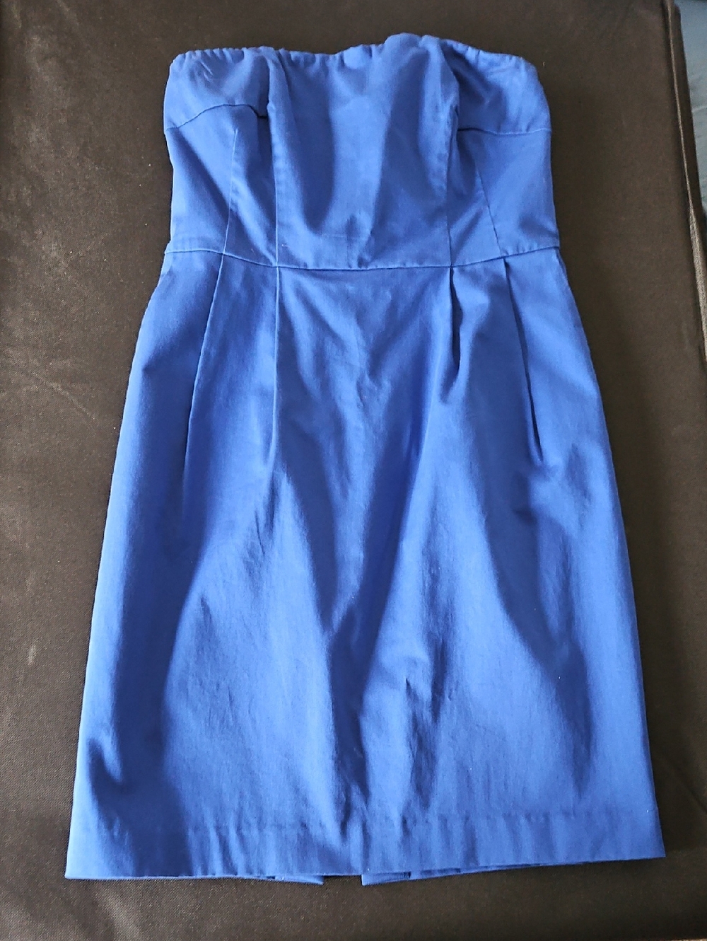 Strapless Royal Blue Sheath Dress